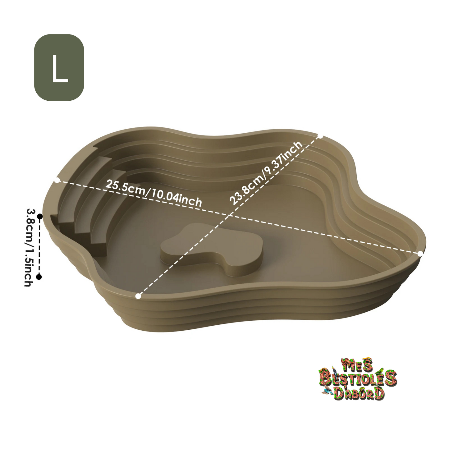 Bassin pour terrarium enterrable – Intégration parfaite au décor