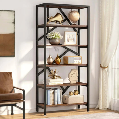 Étagère plante 5 niveaux  | Bois naturel et style industriel