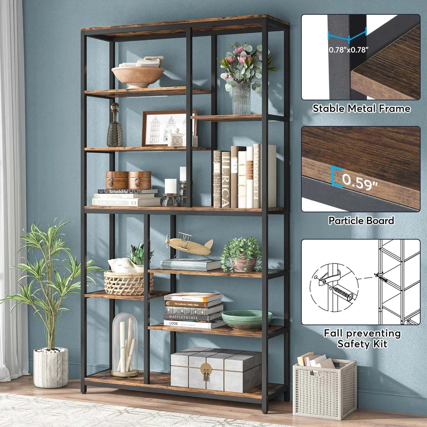 Étagère Plante 9 Niveaux | Métal & Style Industriel