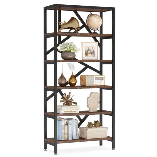 Étagère plante 5 niveaux  | Bois naturel et style industriel