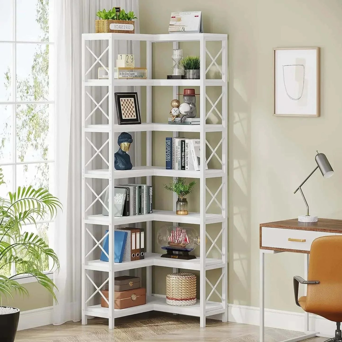 Étagère plante d'angle 7 niveaux
