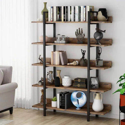 Étagère plante 5 niveaux en métal noir | Style industriel
