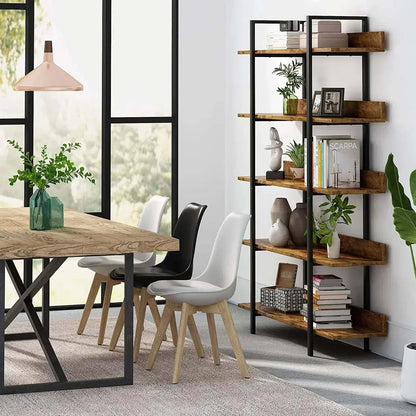 Étagère plante 5 niveaux en métal noir | Style industriel